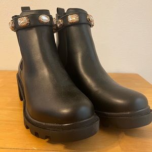 Steve Madden Women's Amulet Embellished Lug Sole Booties Size 11